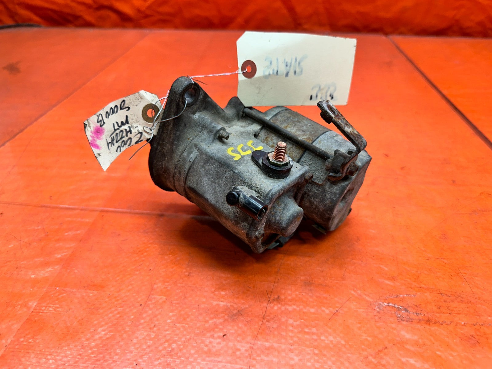 97 01 HONDA PRELUDE 2.2L H22A 5 SPEED MANUAL TRANSMISSION MT STARTER MOTOR OEM #5