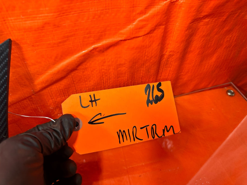 12 13 HONDA CIVIC 2D COUPE LEFT EXTERIOR MIRROR TRIM COVER PLASTICS GARNISH 2657