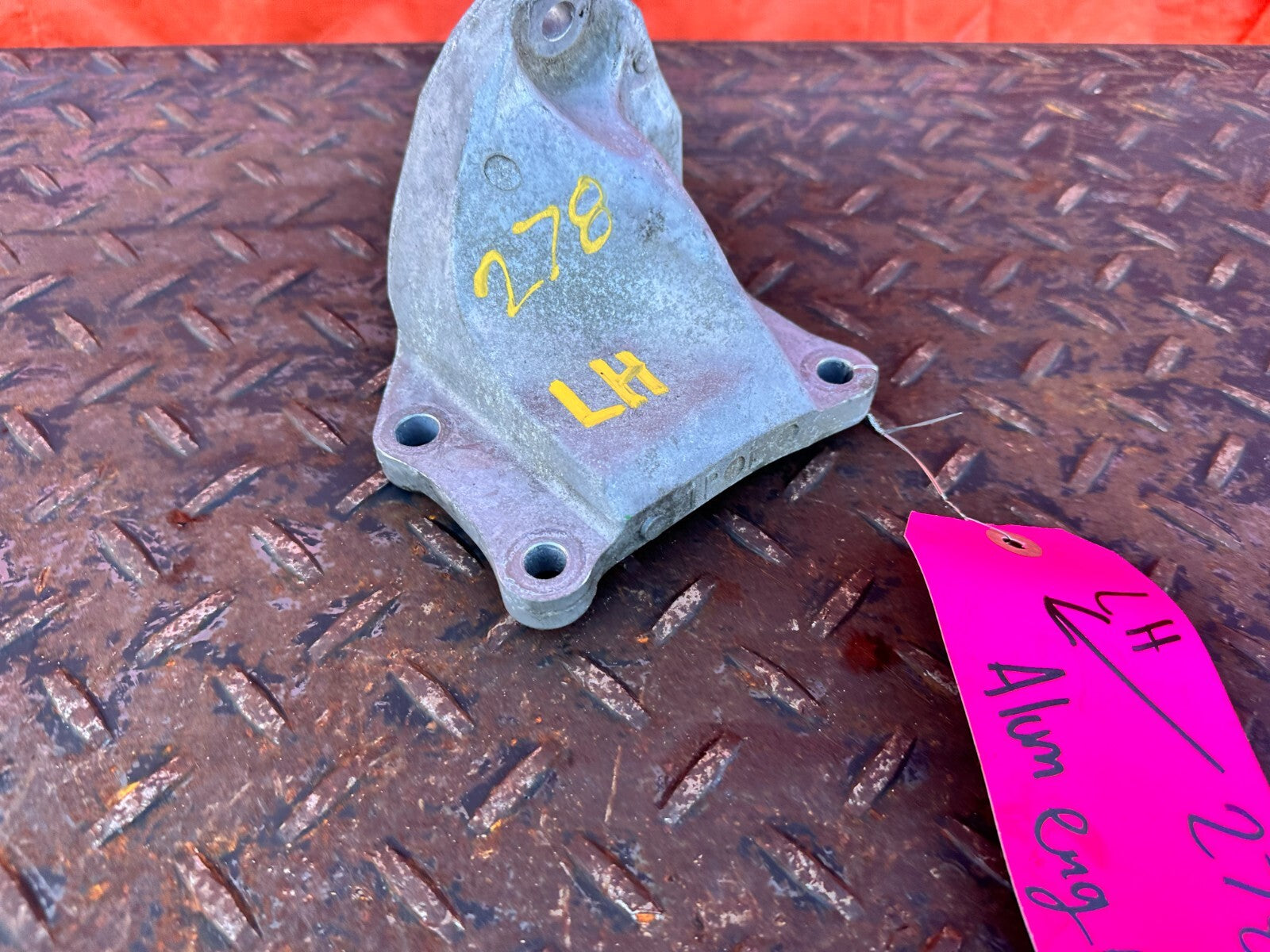 08 15 INFINITI G37 Q60 RWD ONLY DRIVER LEFT ALUMINUM ENGINE BRACKET OEM 2782