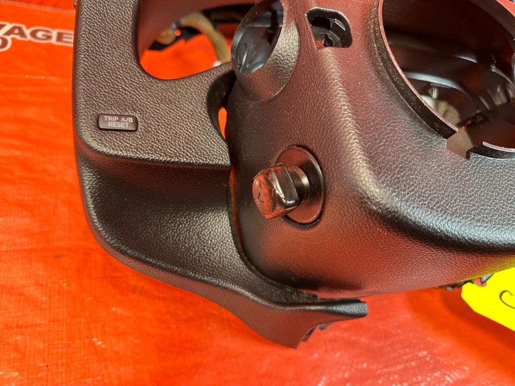 2015 INFINITI G37 Q60 COUPE STEERING COLUMN COVER W/ CLUSTER BEZZEL DAMAGE 2459