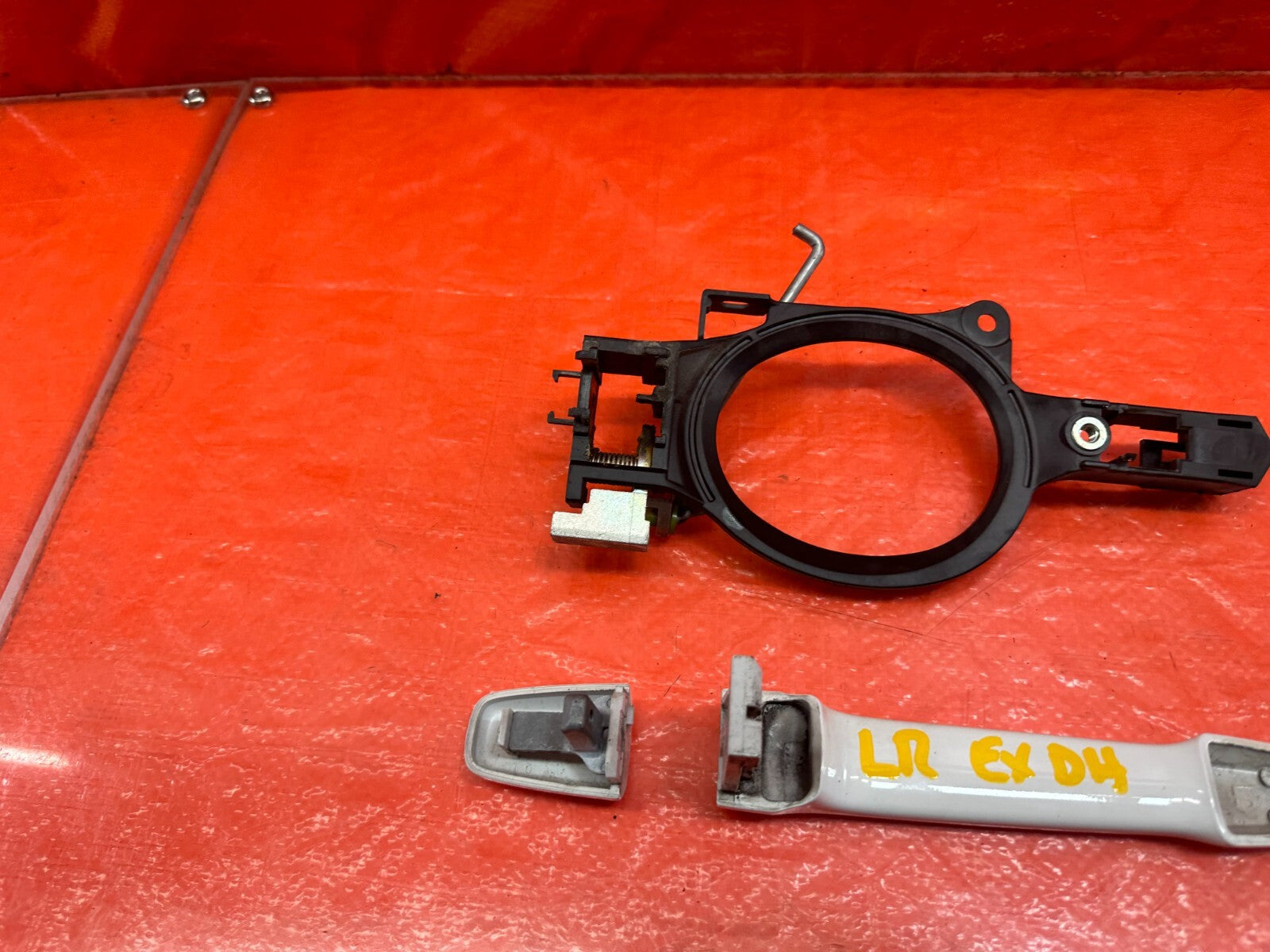 08 15 LANCER EVOLUTION X EVO 10 GSR   LEFT REAR   EXTERIOR DOOR HANDLE   OEM 20612