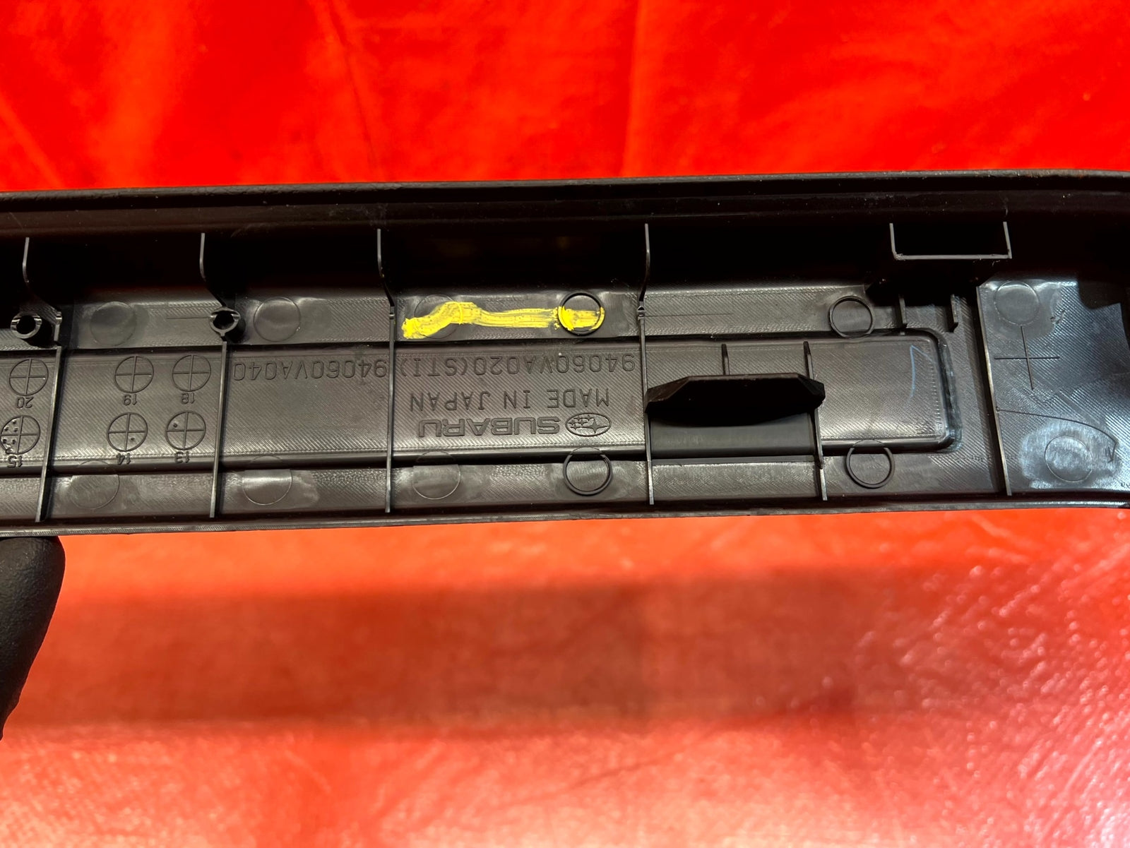 15 20 SUBARU WRX STI   FLOOR PILLAR SCUFF PLATE   RIGHT FRONT SIDE   OEM #1709