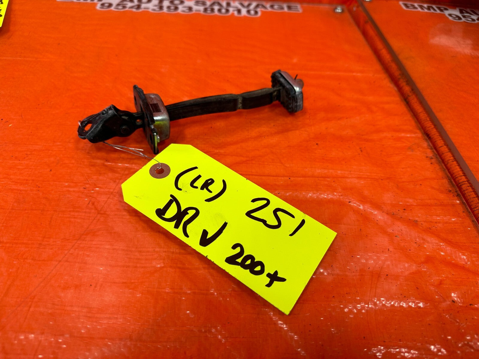 08 12 HONDA ACCORD SEDAN DRIVER LEFT REAR DOOR CHECKER HINGE ARM STOPPER OEM 2510