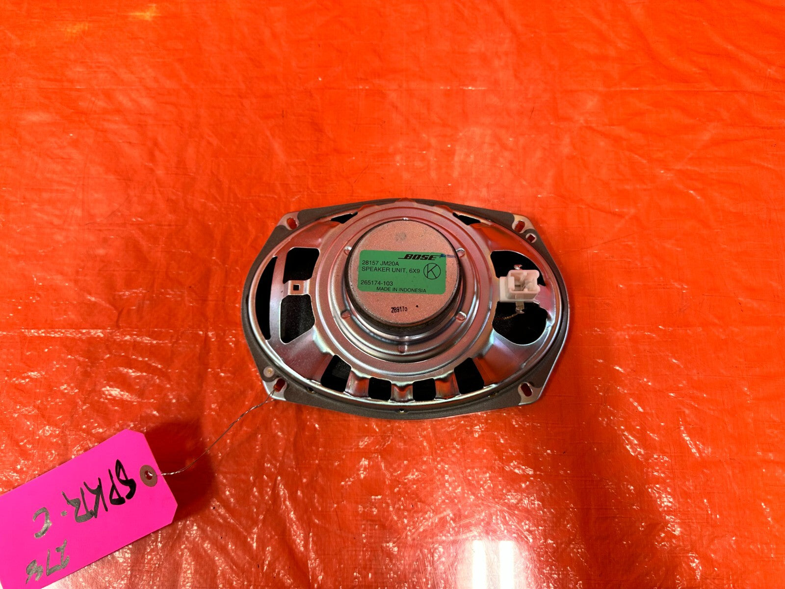 09 15 INFINITI G37 CONVERTIBLE   REAR BOSE SPEAKER   28157 JM20A   OEM 2782