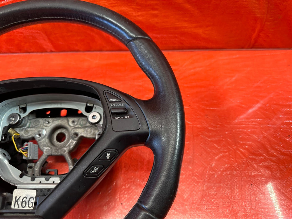 08 15 INFINITI G37 & Q60    2D COUPE  STEERING WHEEL   READ DESC   OEM #1886