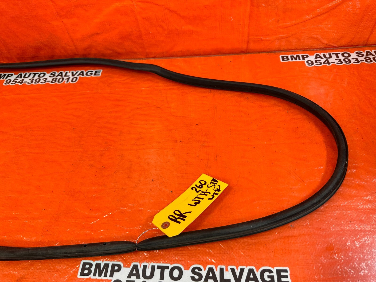 06 11 CIVIC 4D SEDAN   PASSENGER RIGHT REAR WEATHER STRIP SEAL GASKET OEM #2603