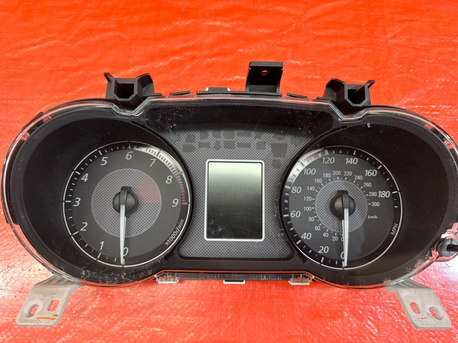 08 LANCER EVOLUTION X EVO 10 MR   AUTOMATIC INSTRUMENT GAUGE CLUSTER   OEM 122K3