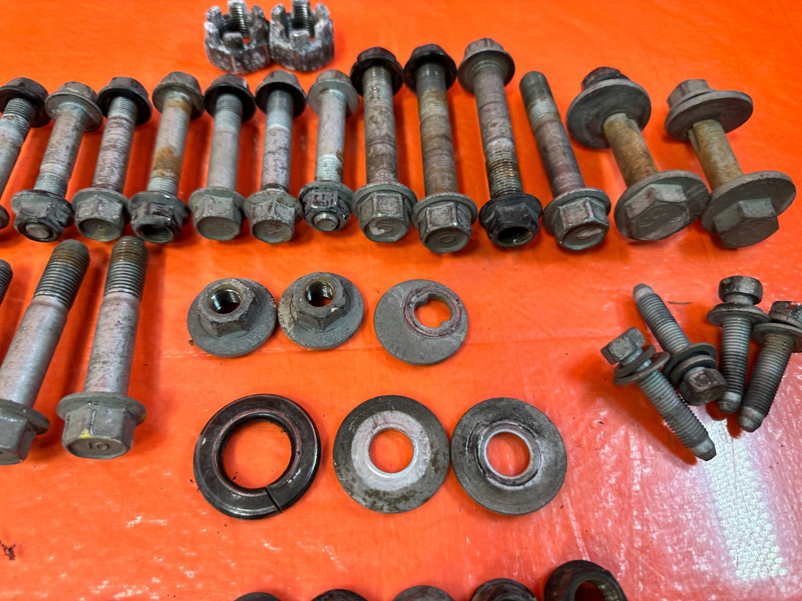 13 16 HYUNDAI GENESIS COUPE 3.8L   REAR TRAILING ARM CAMBER CASTER BOLTS #3184