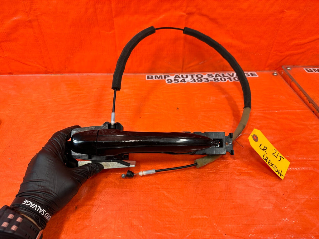 14 20 INFINITI Q50 DRIVER LEFT REAR EXTERIOR DOOR HANDLE W/ CAP AND BASE OEM 2150