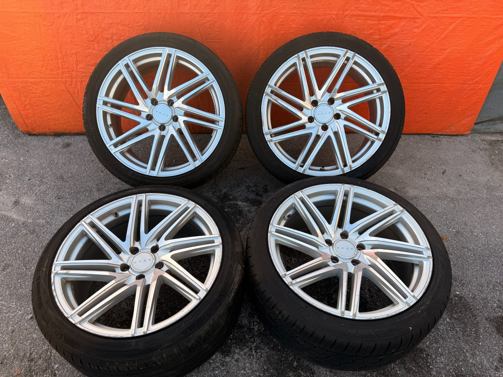 DRAG DR70 19 INCH WHEEL AND TIRE PACKAGE WHEELS   19x8 +32   19x9.5 +40  1