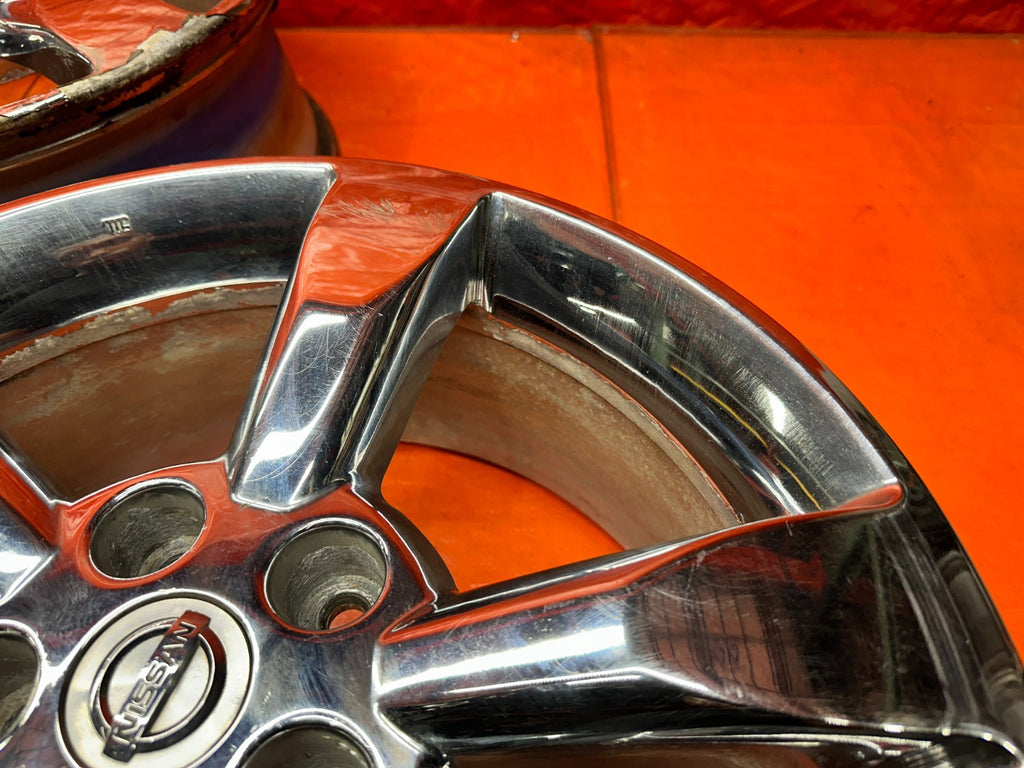 03-08 NISSAN 350Z - 5 SPOKE CHROME WHEELS RIMS - OEM FACTORY OE #3464
