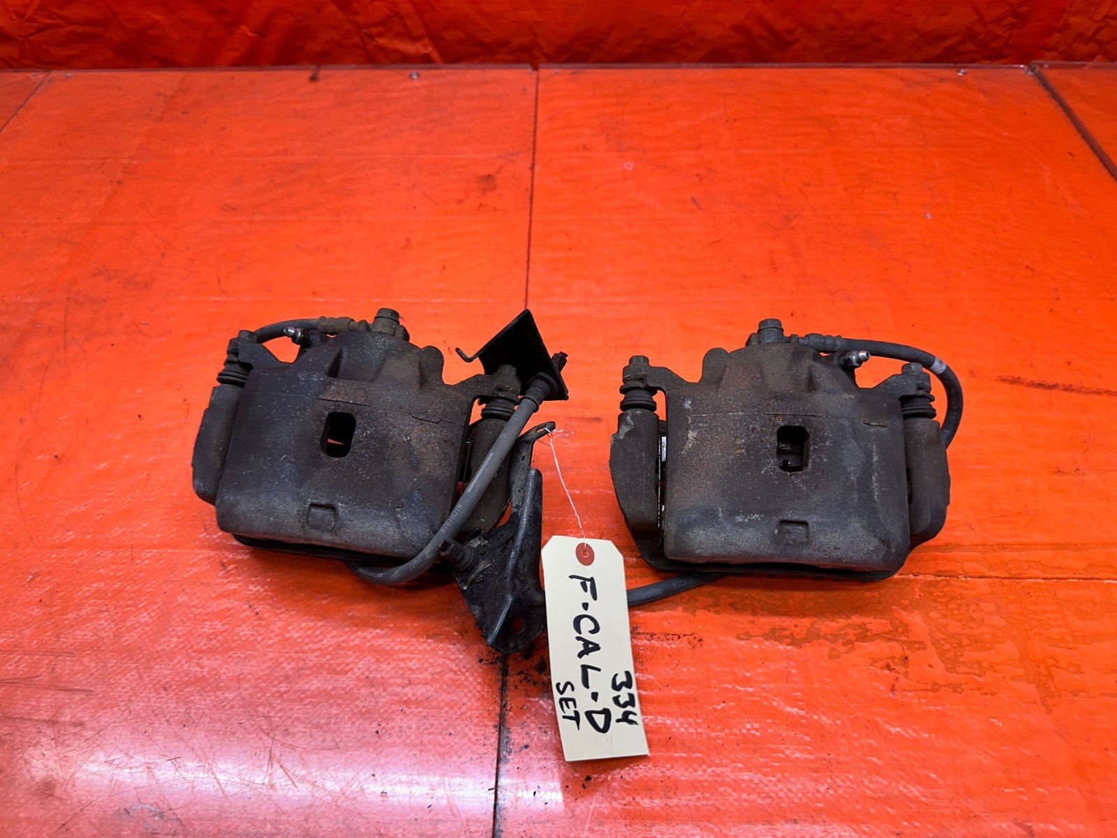 13 15 HONDA CIVIC SI 4D 2.4L FRONT LEFT RIGHT BRAKE CALIPER SET ASSEMBLY OEM 3348