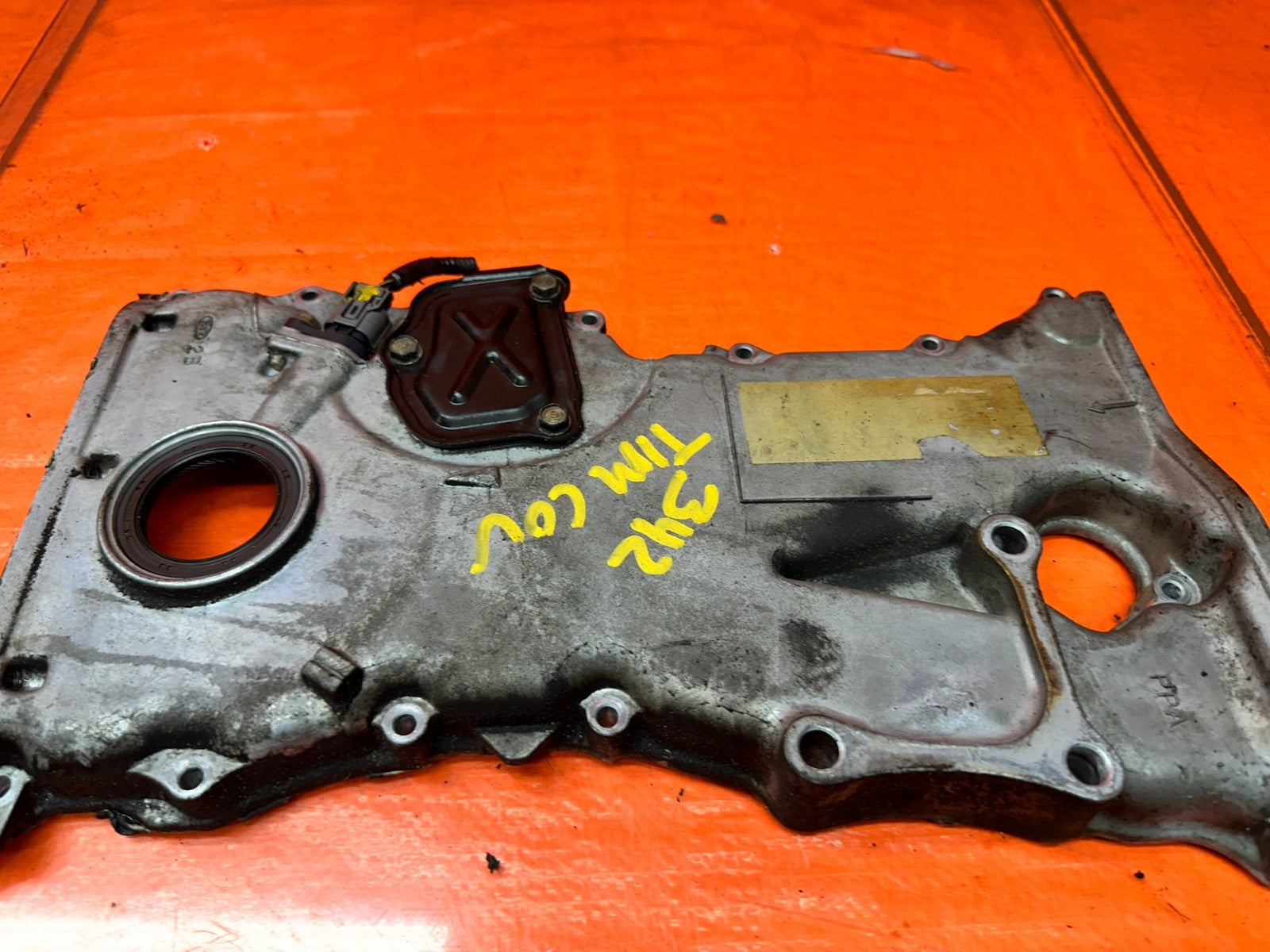 04-05 ACURA TSX 4D 2.4L K24A2 ENGINE TIMING CHAIN COVER ALUMINUM OEM #3427