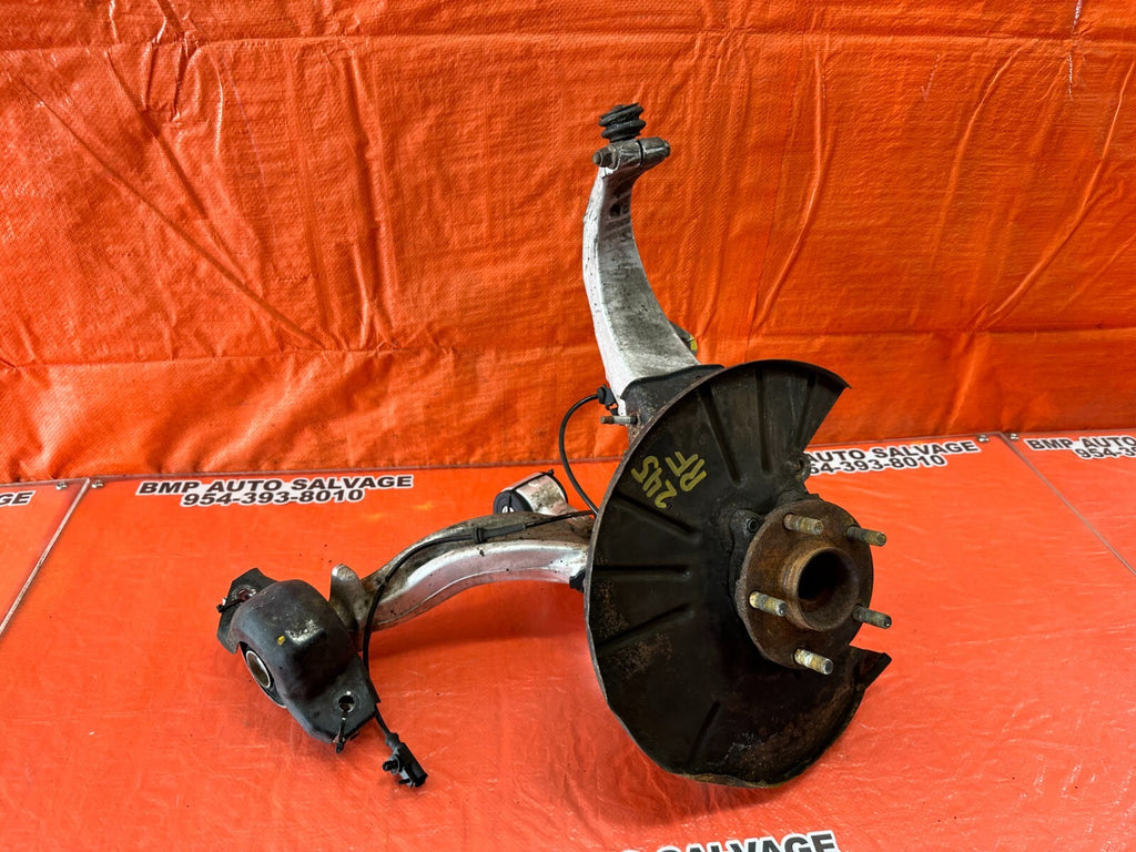 08 15 INFINITI G37 COUPE S RWD RIGHT FRONT SPINDLE W/ LOWER CONTROL ARM OEM #2457