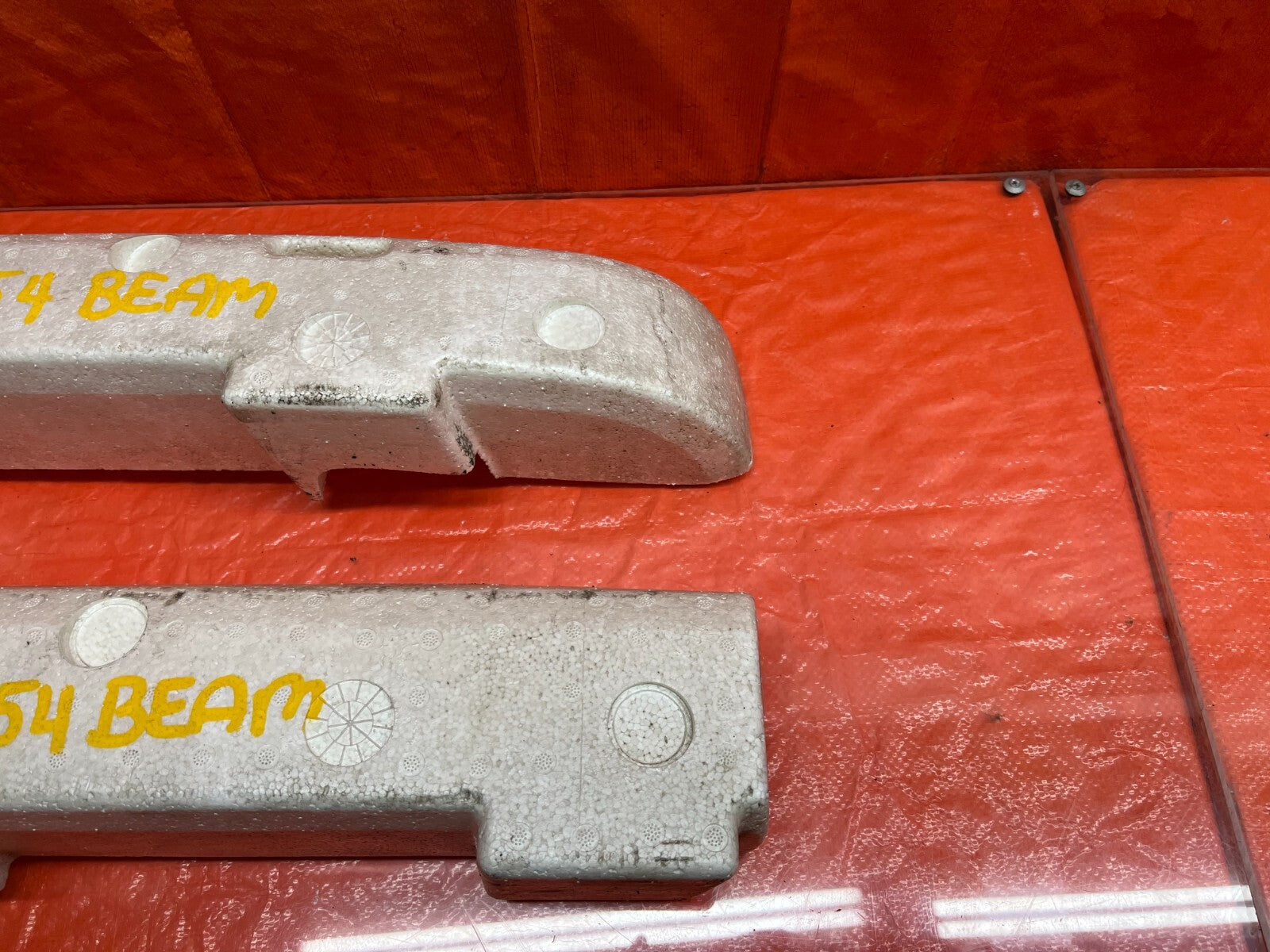 90 91 ACURA INTEGRA 2D REAR BUMPER FOAM IMPACT ENERGY ABSORBER LEFT RIGHT   OEM4