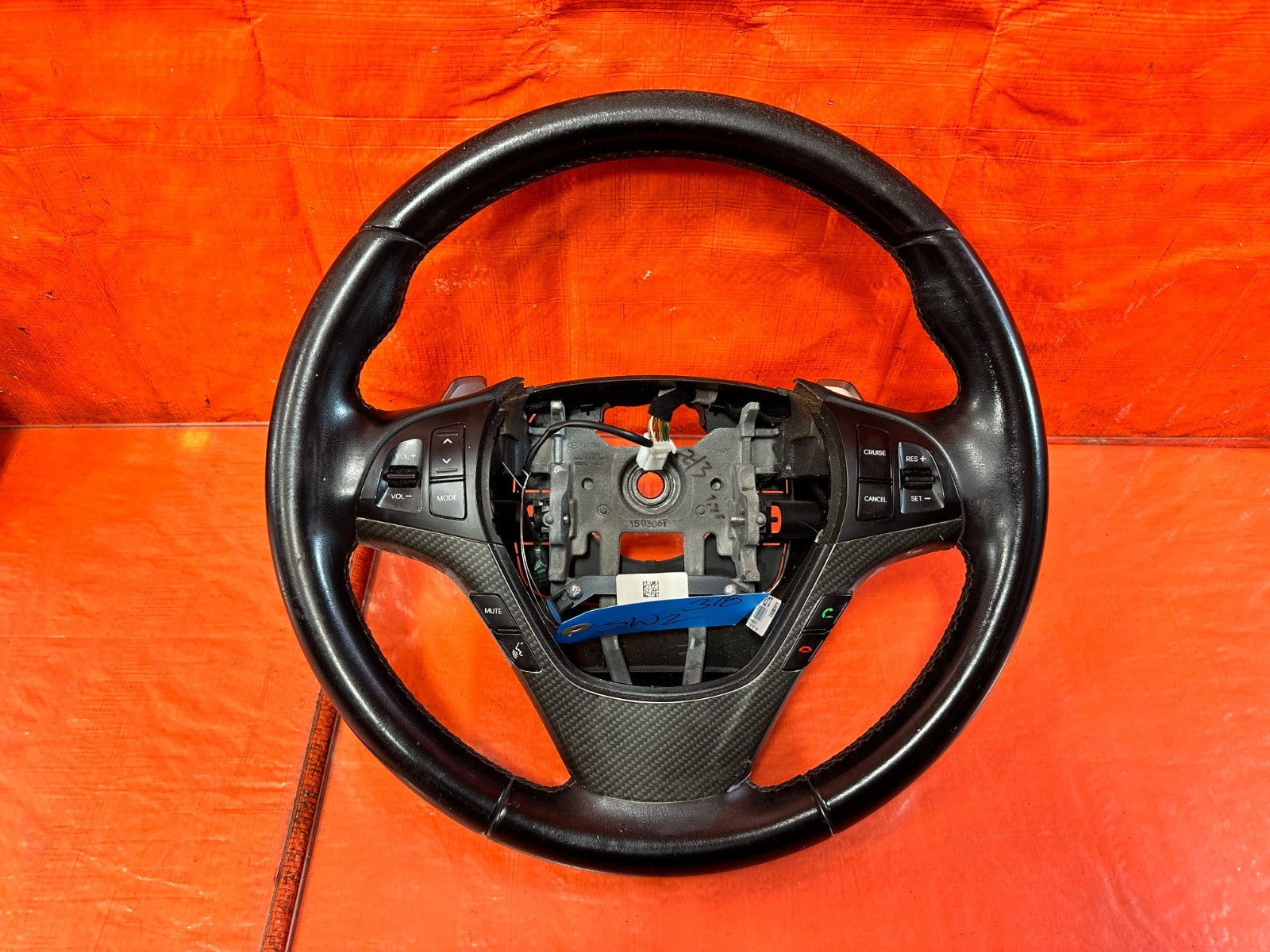 2013 13  HYUNDAI GENESIS COUPE TRACK  STEERING WHEEL W/ PADDLE SHIFTERS OEM 3180