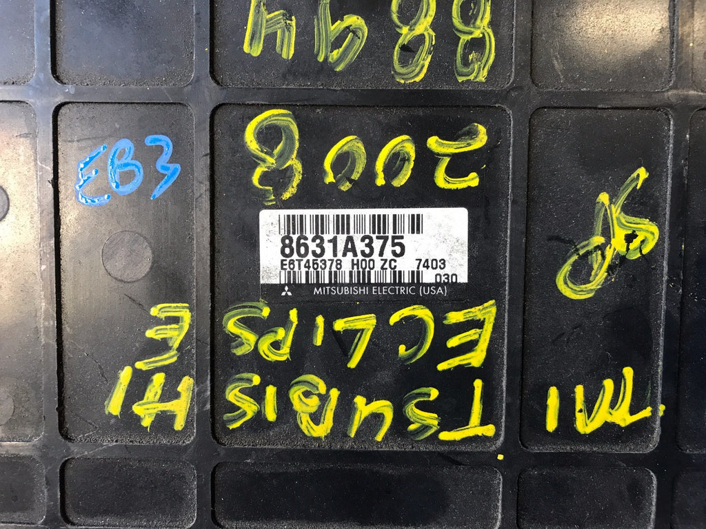 OEM 2008 08 MITSUBISHI ECLIPSE ENGINE COMPUTER ECU ECM EBX   E6T453781