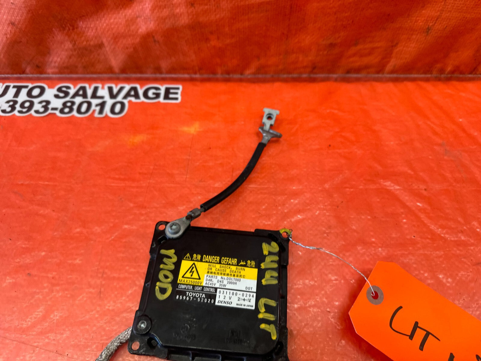 2009 09 LEXUS ES350   HID BALLAST   OEM FACTORY #2448