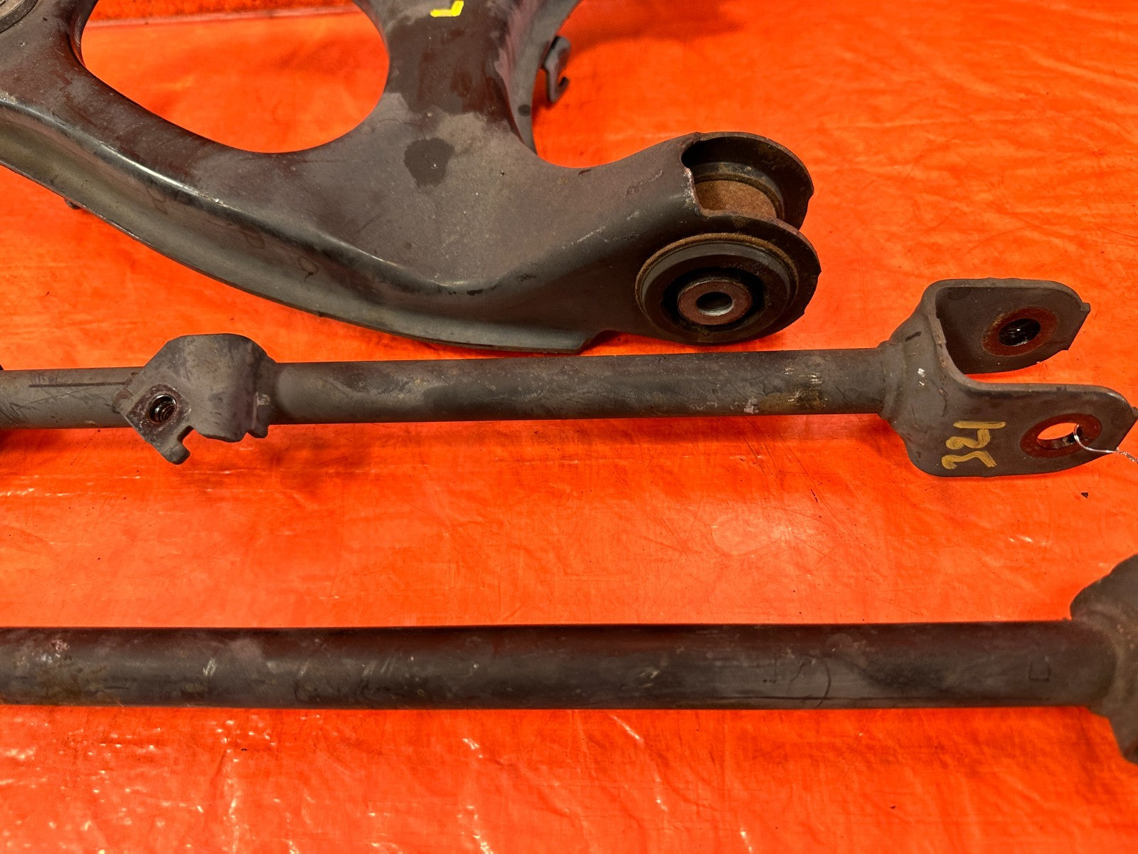 09 14 ACURA TSX   DRIVER LEFT REAR CONTROL ARMS UPPER  LOWER SET OF 3   OEM #3212
