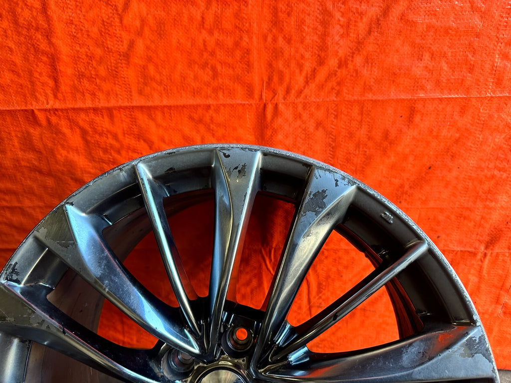 08 15 INFINITI G37 Q60 15 SPOKE ENKEI MODEL FRONT WHEEL RIM   OEM FACTORY 278 11