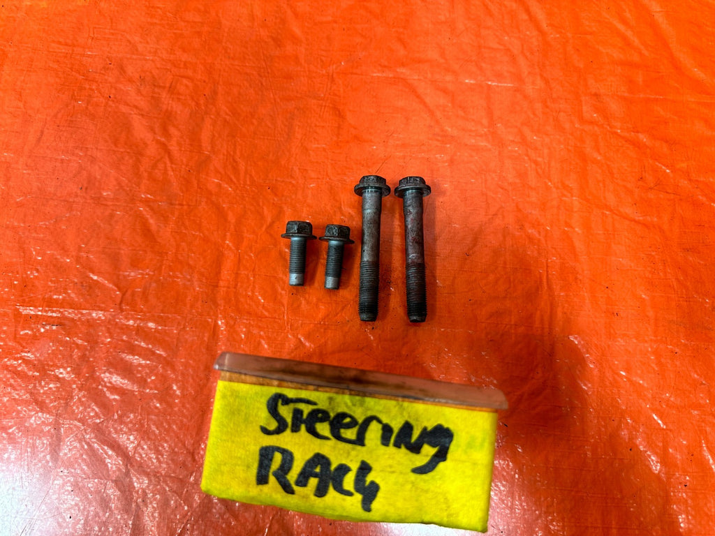 08 15 INFINITI G37 Q60 POWER STEERING RACK MOUNTING BOLTS NUTS HARDWARE OEM #3200