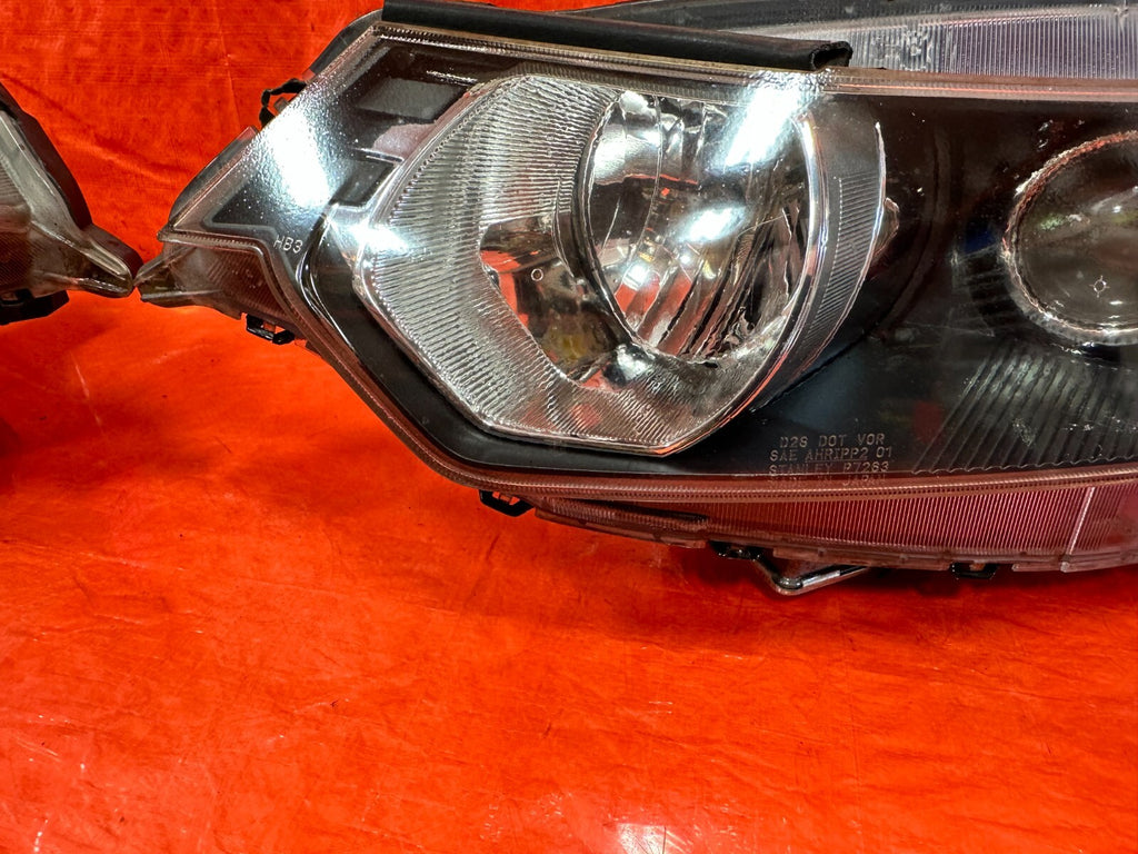 09 14 ACURA TSX   JDM MODEL BLACK HOUGING HEADLIGHT HEADLAMPS   W/ BALLASTS OEM6