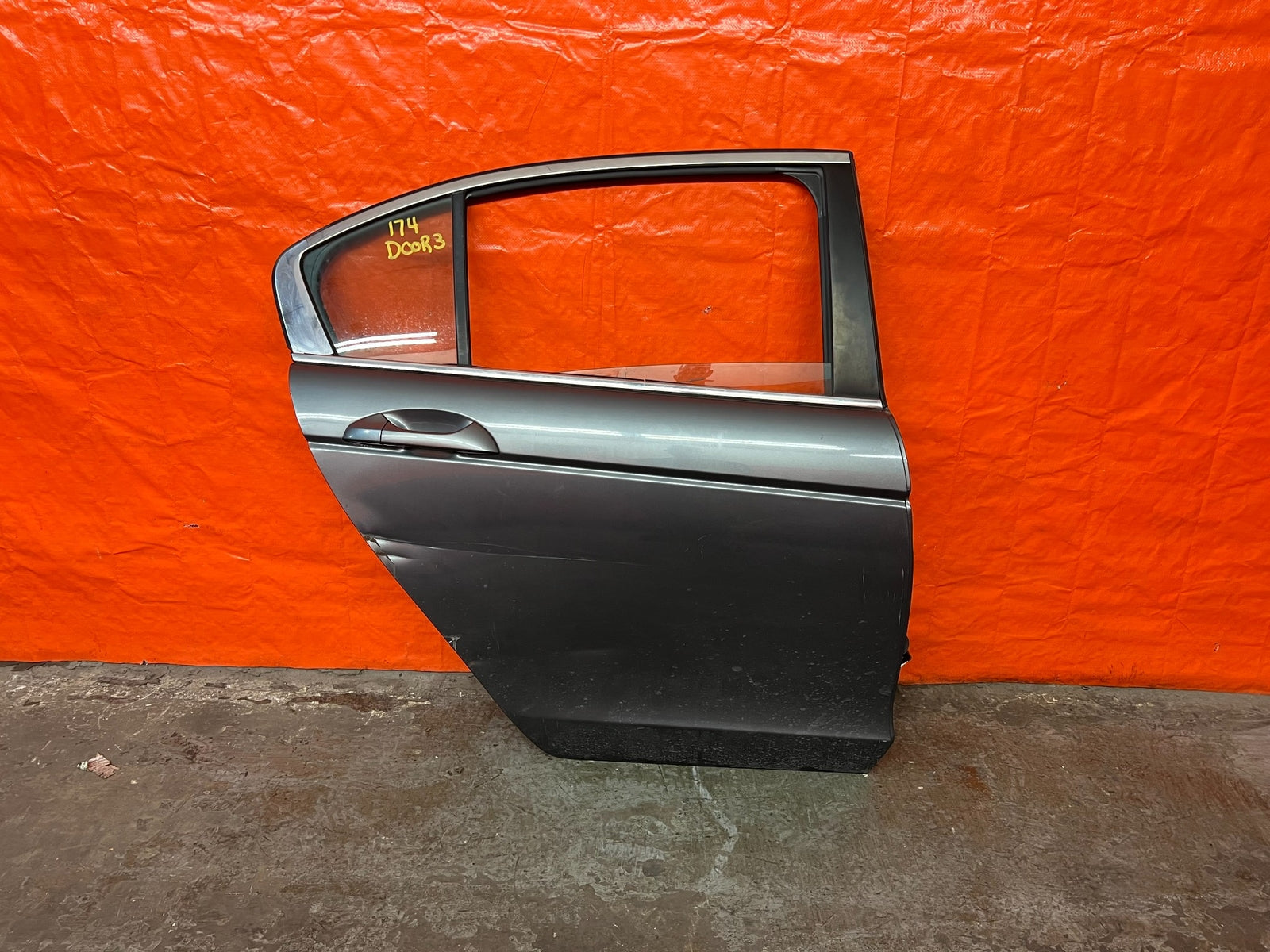 08 12 HONDA ACCORD SEDAN   PASSENGER RIGHT REAR DOOR   100% COMPLETE   OEM #1740