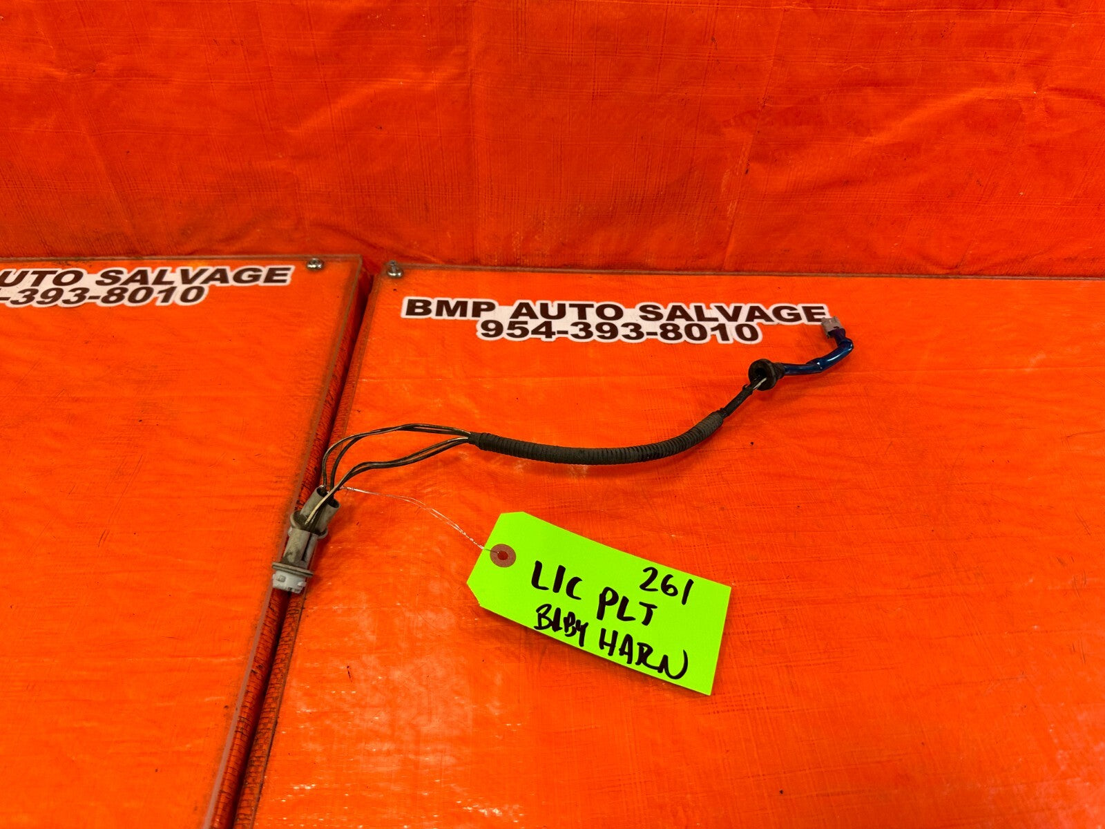 2002 02 LEXUS SC430   LICENSE PLATE BULB HARNESS   OEM FACTORY #2610