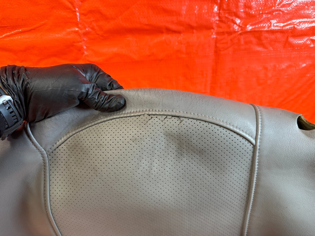 02 04 ACURA RSX   GRAY   DRIVER LEFT REAR UPPER SEAT SKIN LEATHER COVER OEM 2543