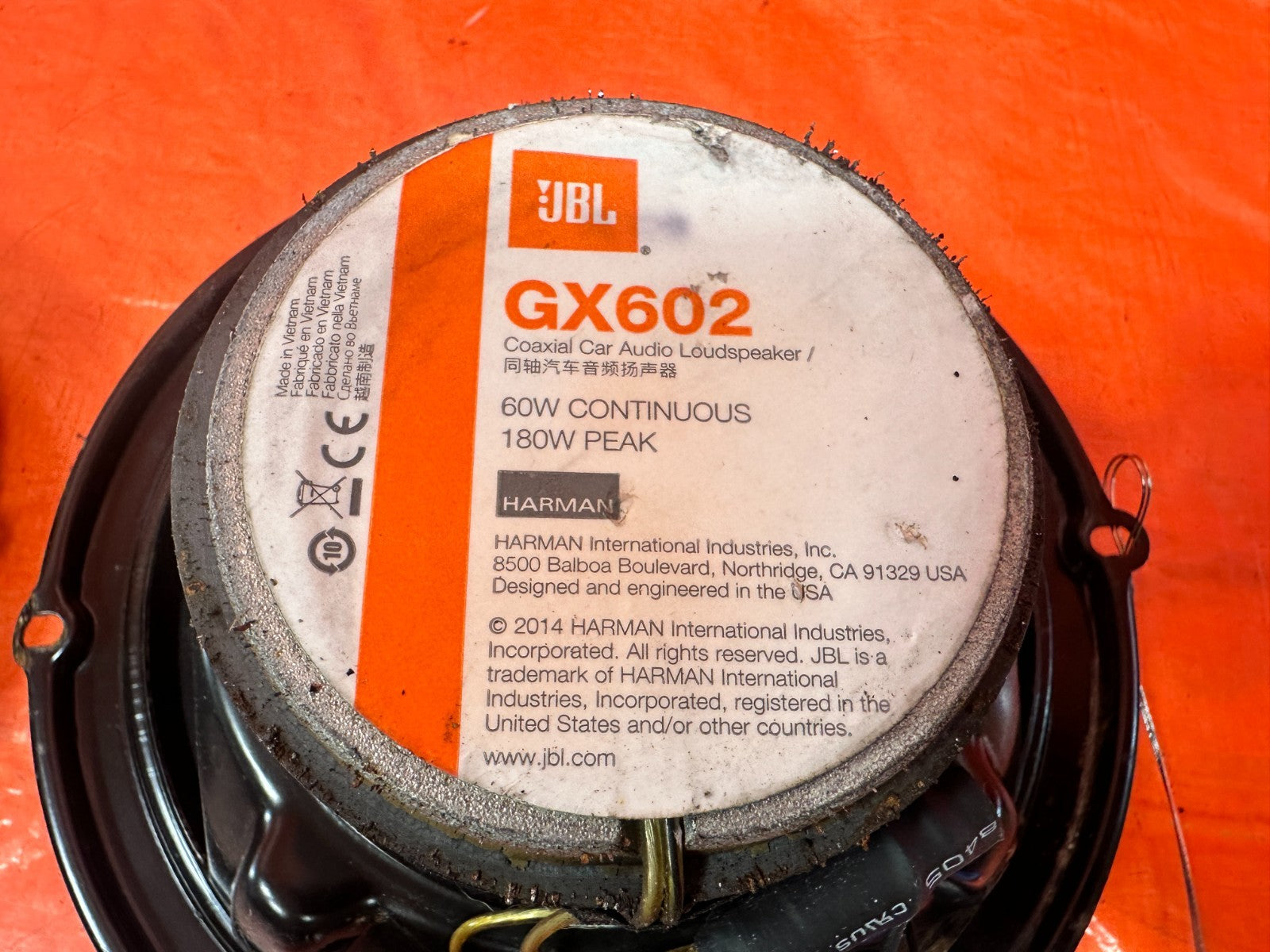 JBL GX602   LEFT AND RIGHT   SPEAKERS 3084