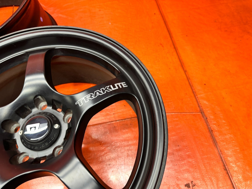 MOTEGI RACING TRAKLITE 17 INCH ALLOY WHEELS SET OF 3 17x8 +40 5x114.3 AFTERMARKE6