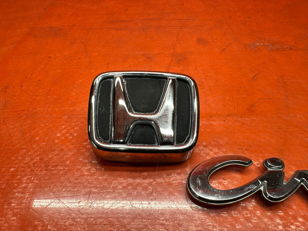 92 95 HONDA CIVIC EX 1.6L   REAR TRUNK EMBLEM H LOGO & CIVIC BADGE   OEM #3335