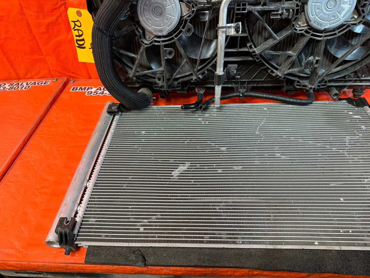 17-20 INFINITI Q60 3.0L 300HP RADIATOR W/ FANS MODULES SHROUD AND CONDENSER OEM6