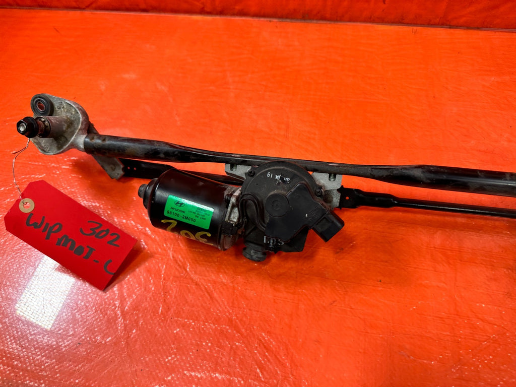 10 16 HYUNDAI GENESIS COUPE WINDSHIELD WIPER MOTOR W/ LINKAGE COMPLETE OEM 3023