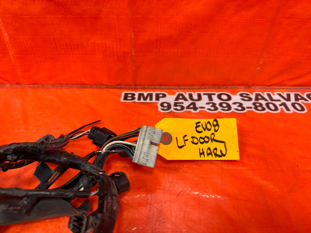 03 05 LANCER EVOLUTION EVO VIII IX 8 9   DRIVER LEFT FRONT DOOR WIRE HARNESS5
