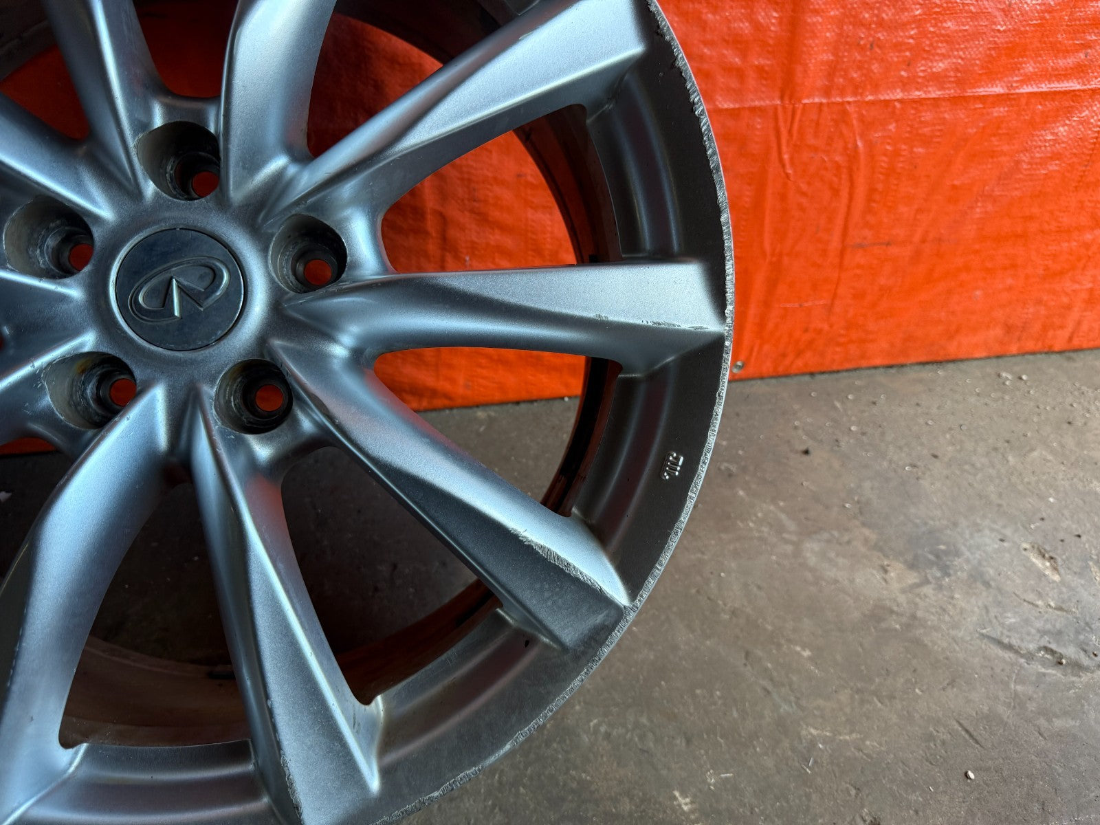 08 15 INFINITI G37 Q60   10 SPOKE   18 INCH   FRONT WHEEL RIM   OEM #310 12