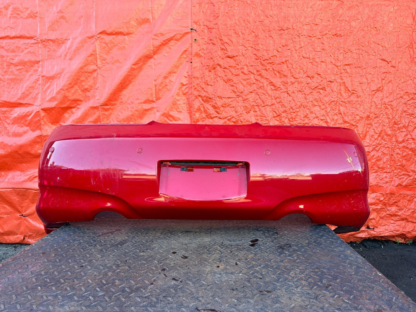 09 15 INFINITI G37 CONVERTIBLE   REAR BUMPER COVER   RED COLOR   OEM #2780