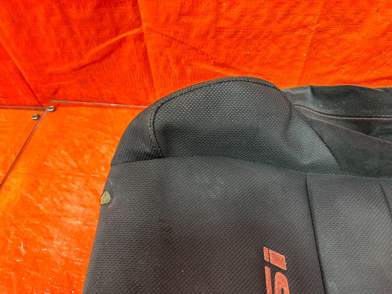 06 11 HONDA CIVIC SI DRIVER LEFT FRONT UPPER SEAT SKIN CLOTH FABRIC COVER OEM 875