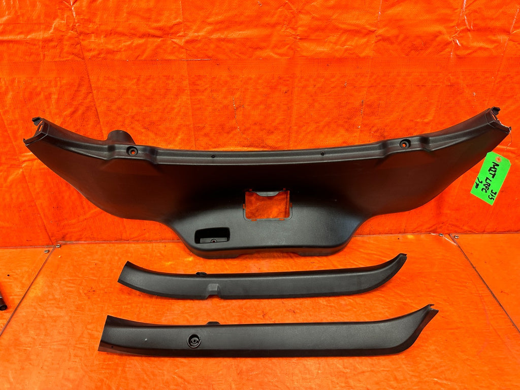 02 06 ACURA RSX   REAR HATCHBACK TAILGATE TRIM PLASTIC LINING SET   OEM #3150