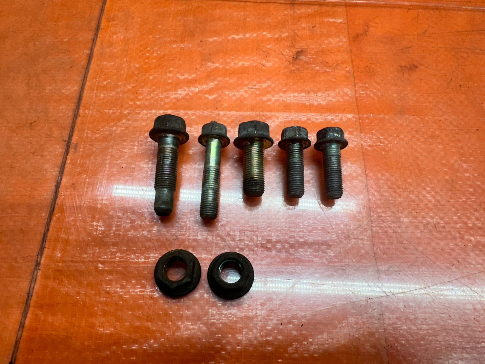 97 01 HONDA PRELUDE 2.2L LEFT DRIVER MOTOR MOUNT BOLTS HARDWARE OEM #3364