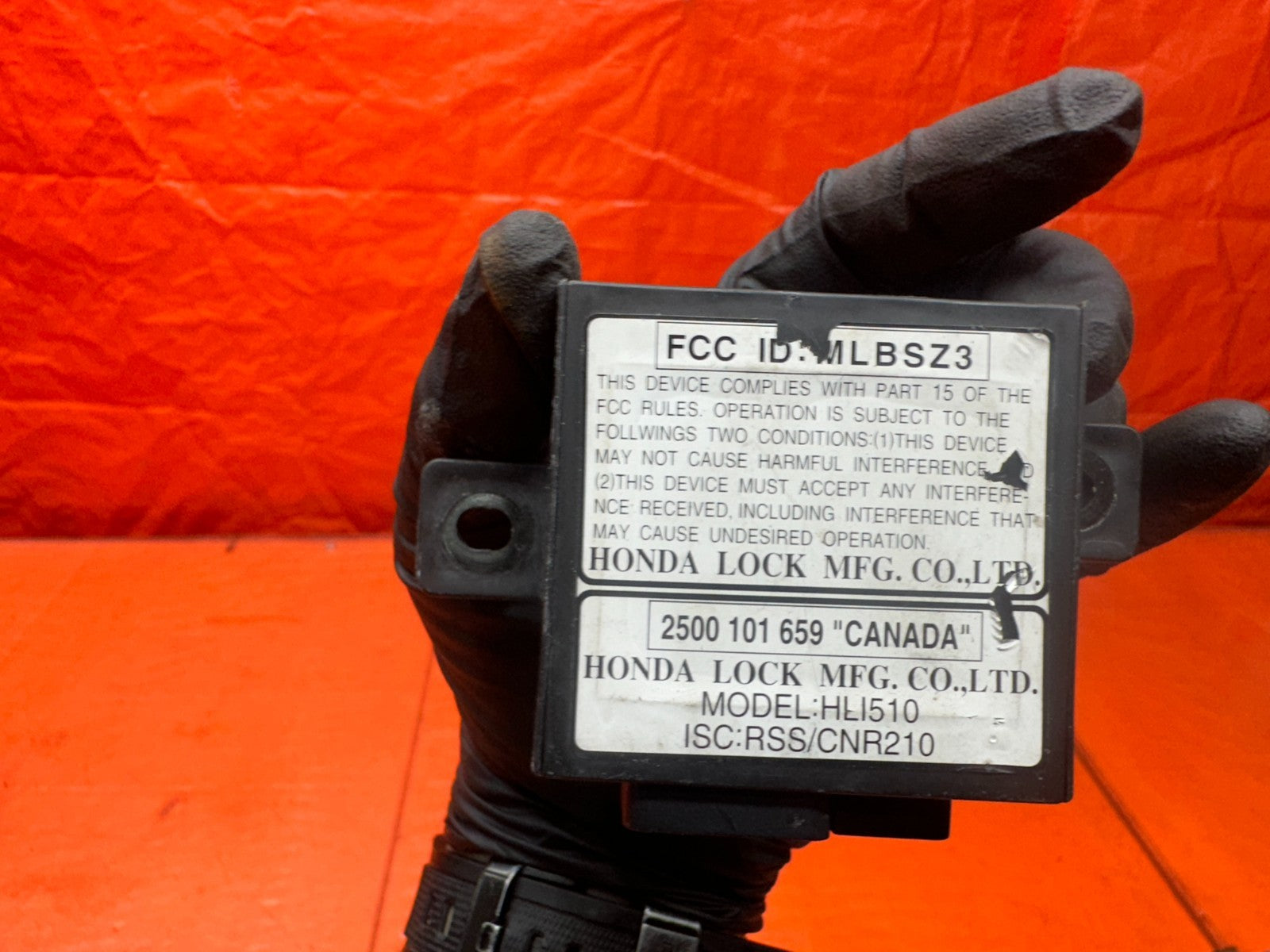 97 01 HONDA PRELUDE 2.2L ELECTRONIC CONTROL MODULE 2500 101 659 OEM #3367