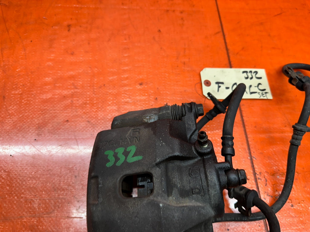 92 96 HONDA PRELUDE FRONT BRAKE CALIPERS PAIR LEFT RIGHT OEM #3329