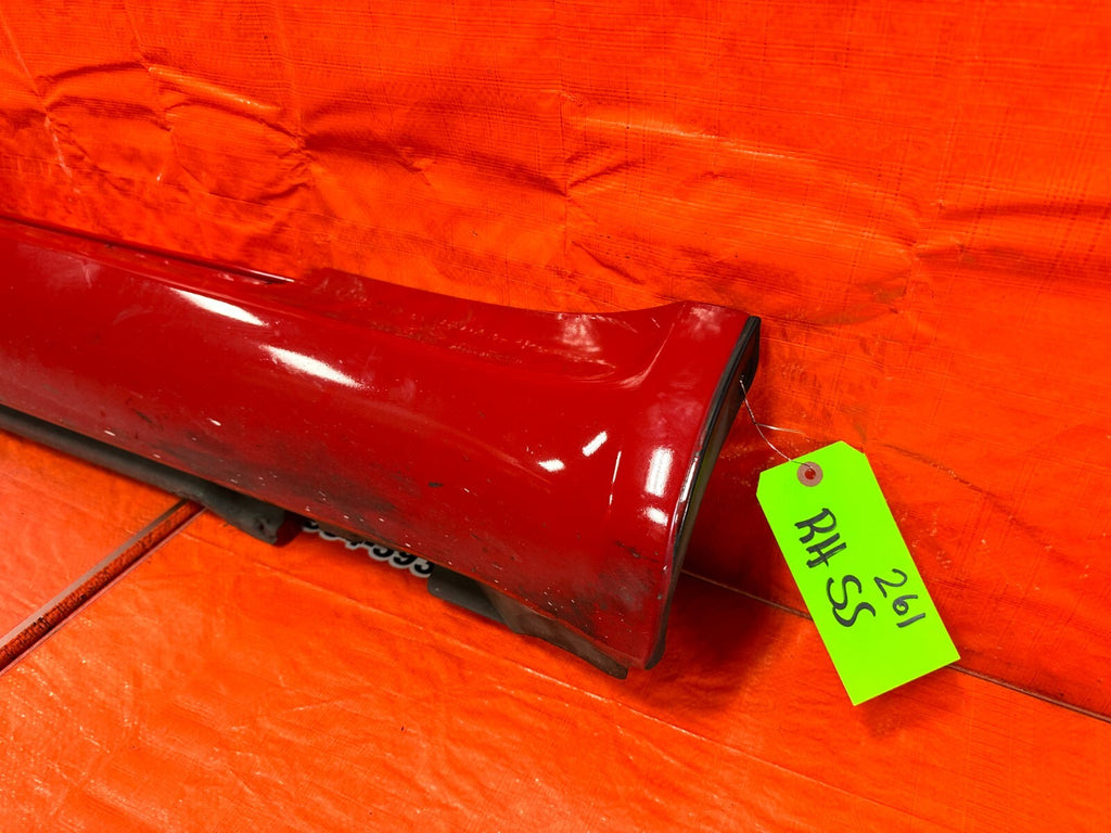 02 05 LEXUS SC430   SIDE SKIRT ROCKER MOLDING TRIM   RIGHT SIDE   RED OEM 2615