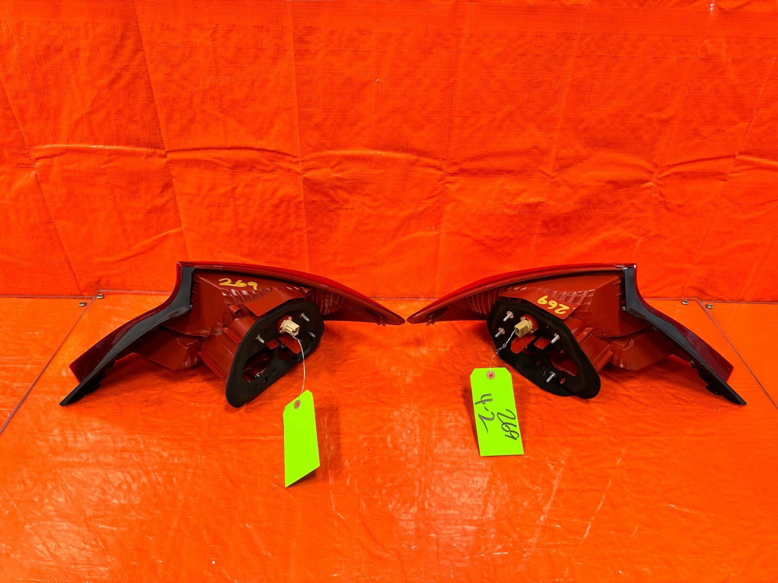 12 13 HONDA CIVIC SI 2D COUPE LEFT AND RIGHT TAIL LIGHTS LAMPS   OEM FACTORY 26914