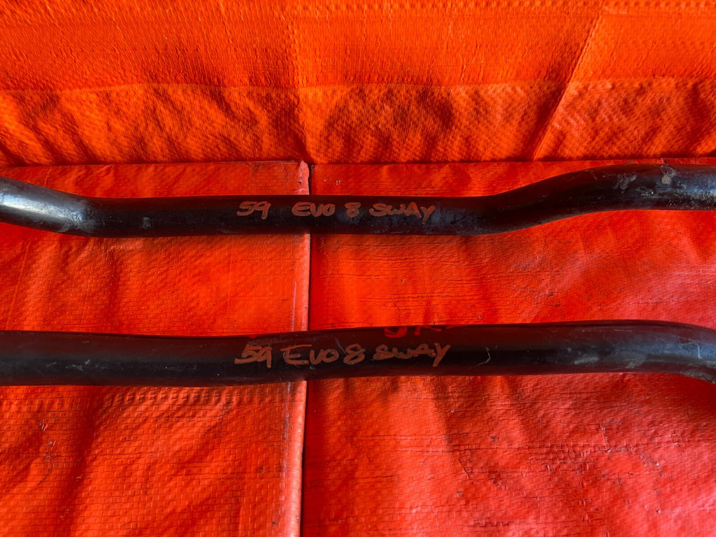 03 06 LANCER EVOLUTION VIII 8 IX 9   FRONT 24MM   REAR 22MM   SWAY BAR SET   OEM9