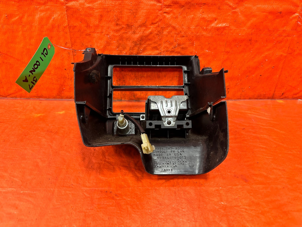 90 91 HONDA CIVIC HATCHBACK   RADIO MOUNTING BRACKET W/ RADIO BEZEL TRIM   OEM6
