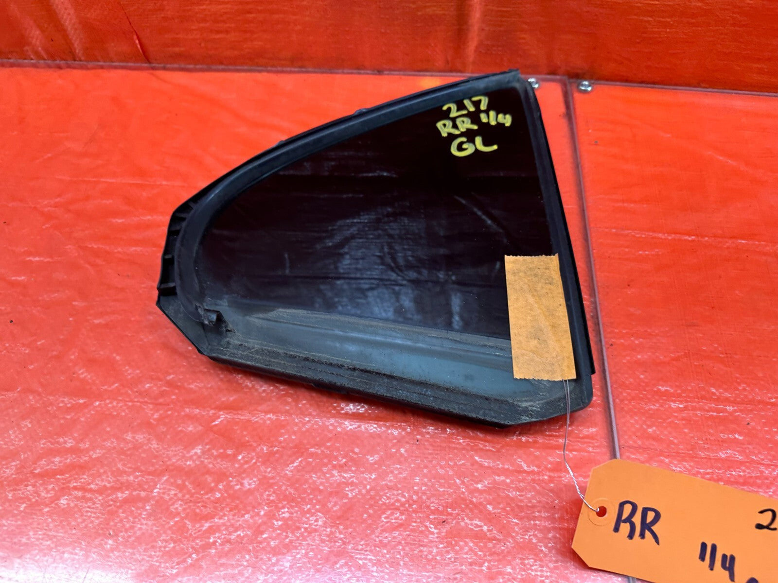 08 15 LANCER EVOLUTION X EVO 10  RIGHT REAR 1/4 QUARTER GLASS WINDOW 2173