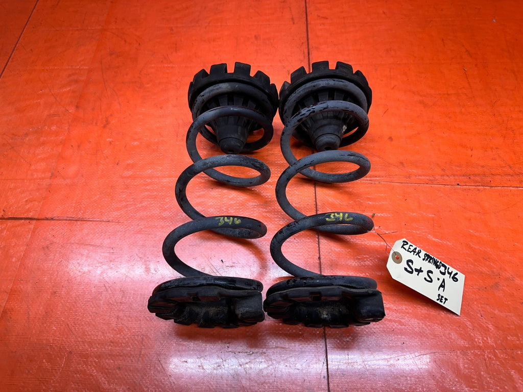 03-08 NISSAN 350Z 2D REAR SUSPENSION COIL SPRINGS PAIR LEFT RIGHT OEM #3460