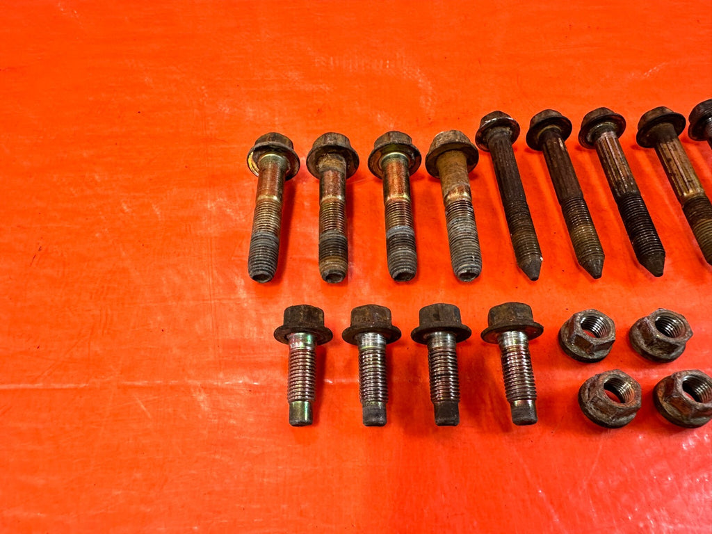 92 00 HONDA CIVIC TRAILING ARM REAR DISC COMPENSATOR ARM BOLTS HARDWARE OEM #2942