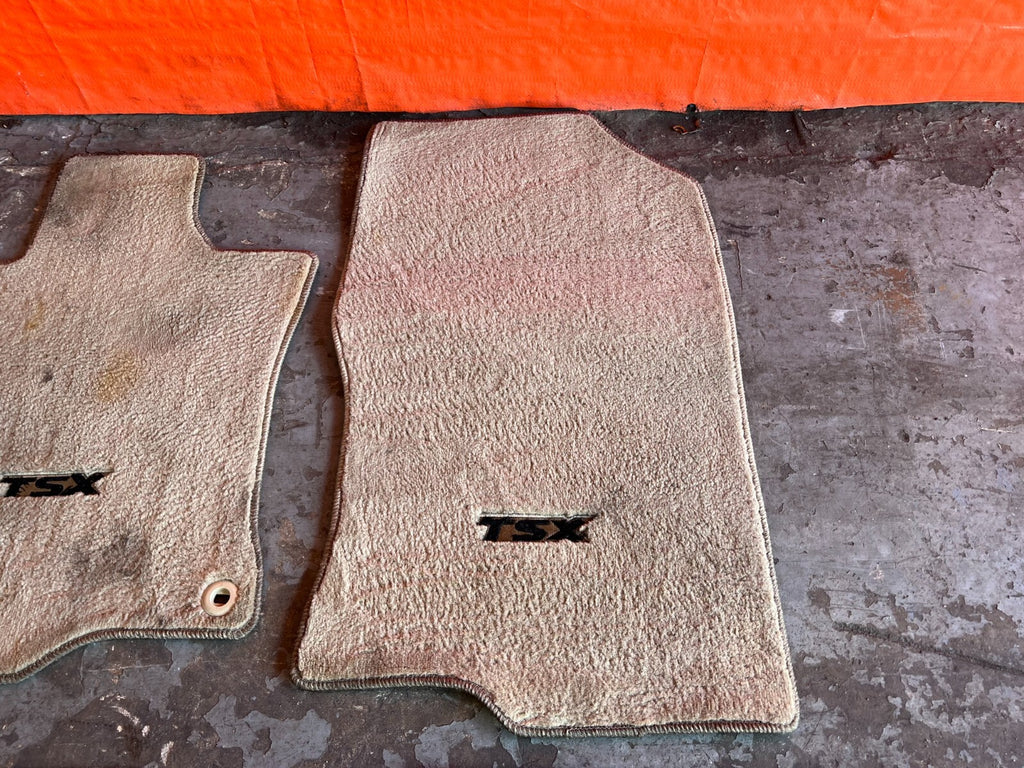 09 14 ACURA TSX   FLOOR MAT SET   IVORY COLOR   LEFT RIGHT FRONT REAR   OEM #1583